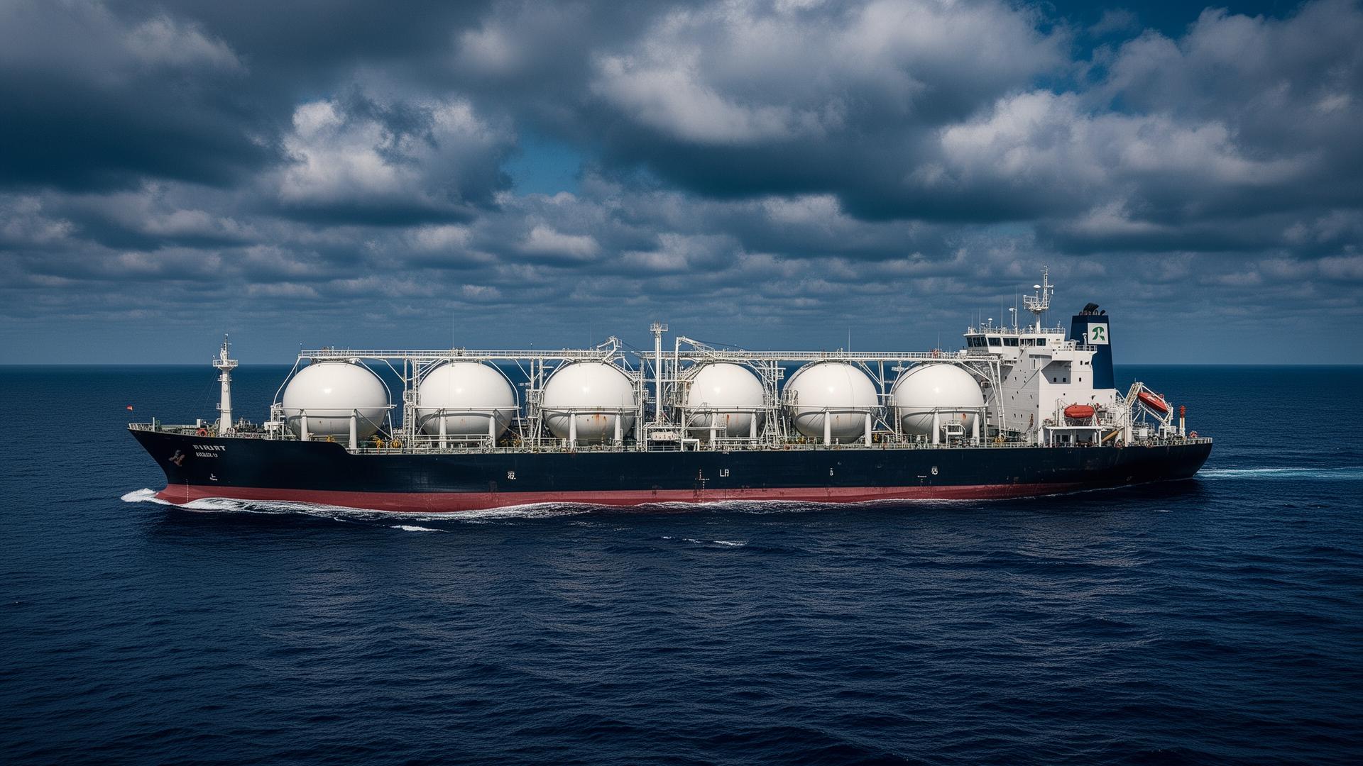 LPG carrier at terminal